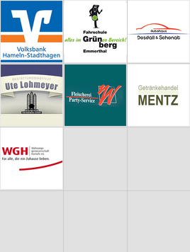 Logos der Internetsponsoren dieses Vereins