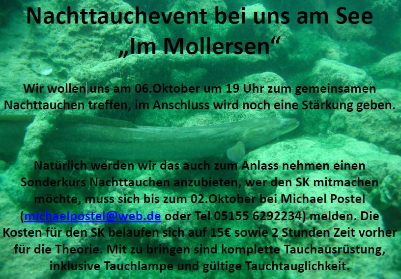 Nachttauchevent 2017 Nachttauchevent 2017