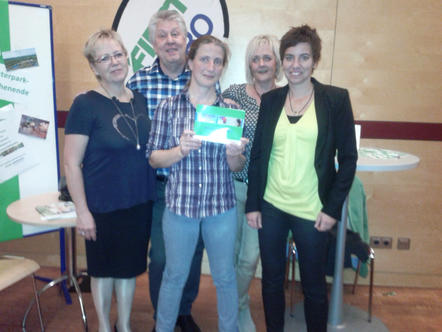 Die glückliche Gewinnerin Iris Berger