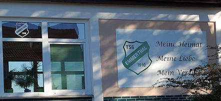 TSG-Clubheim Schild TSG Emmerthal