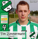 Tim Zimmermann TSG Emmerthal III Saison 2012-13